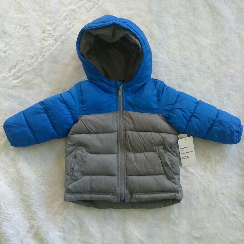 NWT Old Navy Puffer Jacket- Blue/Gray